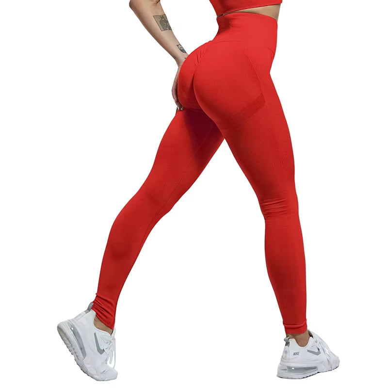 Women Fitness Leggings Push up Bubble Butt Legging Slim High Waist Leggins Mujer Seamless Fitness Legging