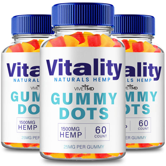 (3 Pack) Vitality Gummy Dots - Health & Wellness Support Supplement Gummies