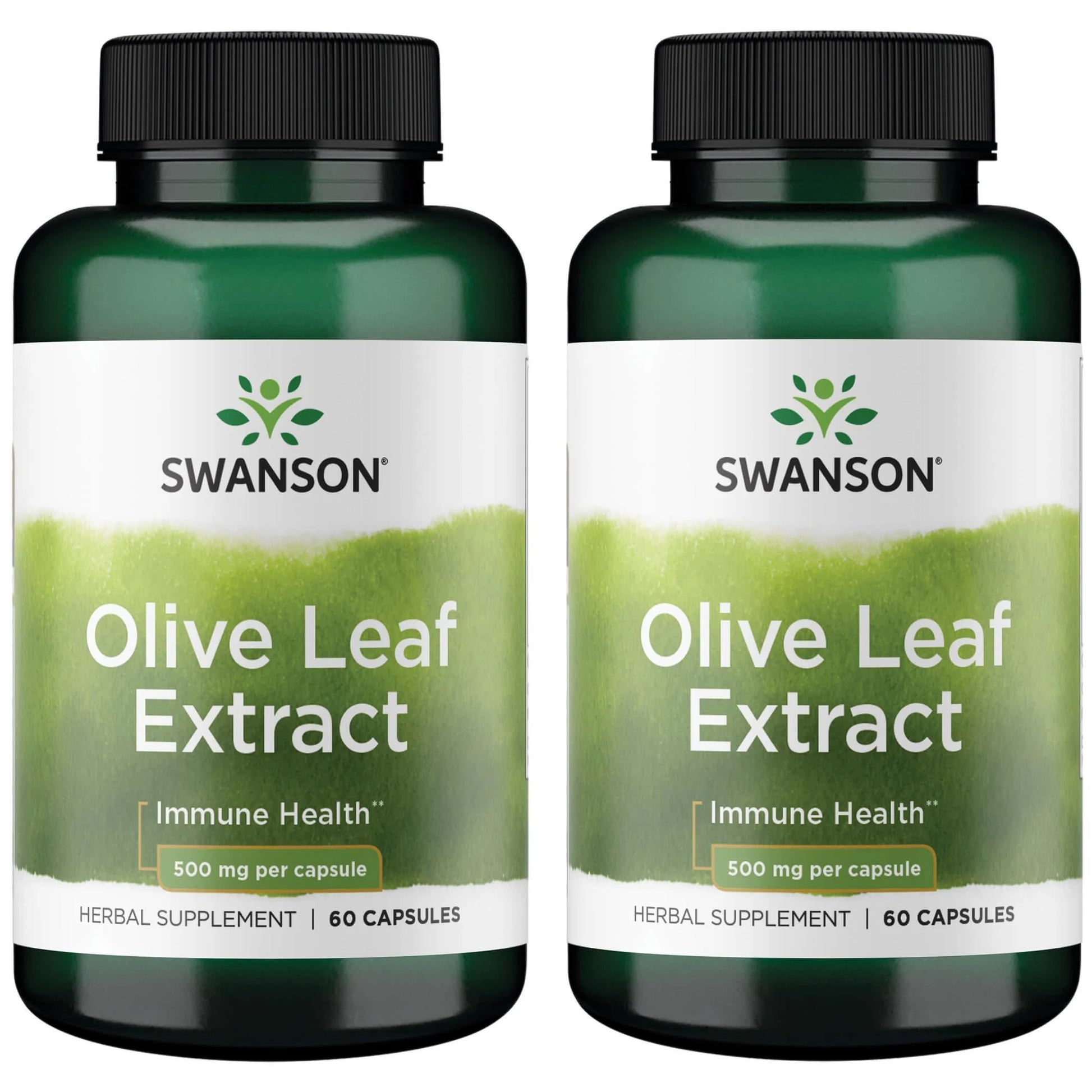 Olive Leaf Extract 500 Mg 60 Caps 2 Pack