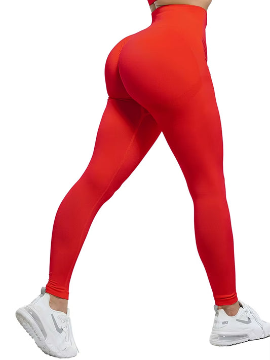 Women's Bubble Butt Fitness Leggings - Slim High Waist