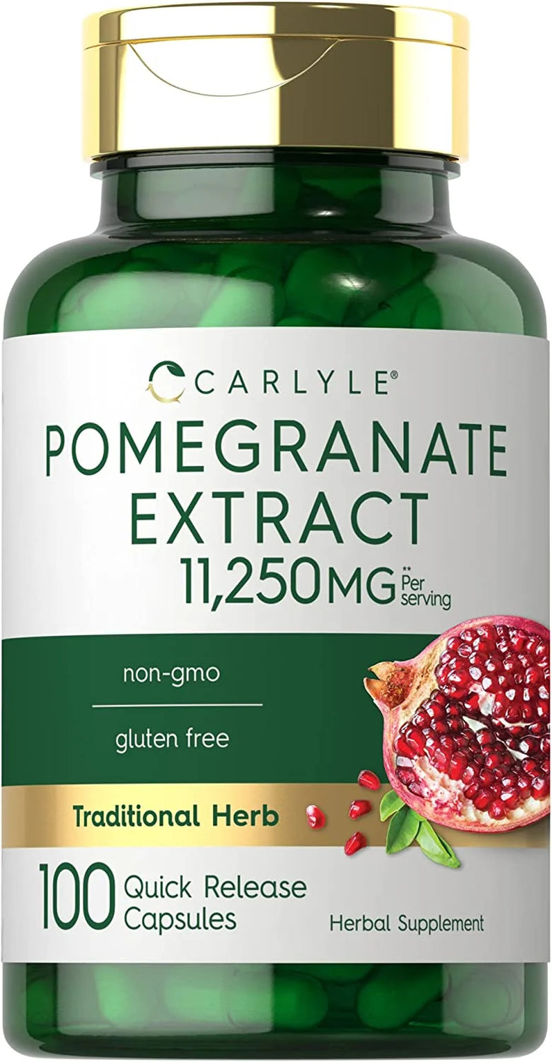 Pomegranate Extract | 11250Mg | 100 Capsules | Traditional Herb | by