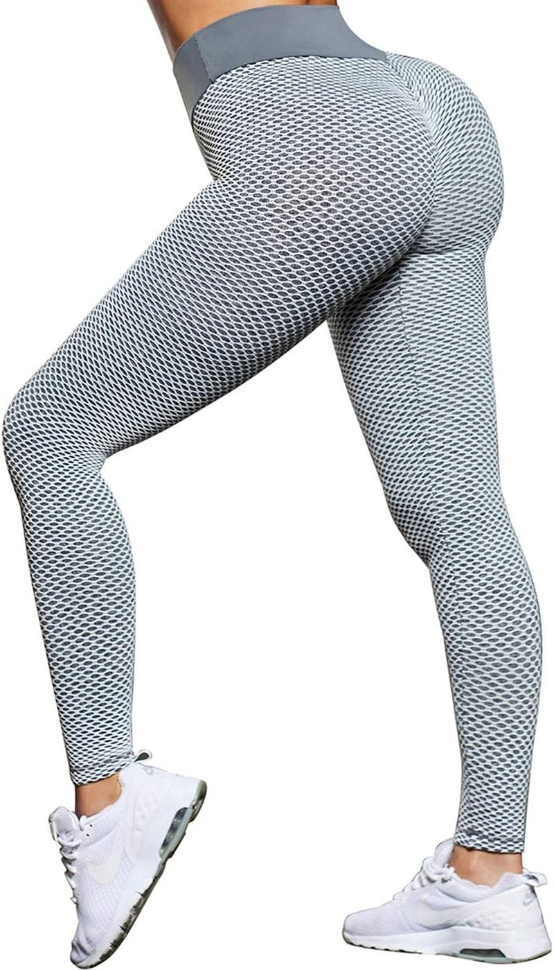 Sexy Butt Lifting Workout Leggings for Women Textured Booty High Waist Yoga Pant