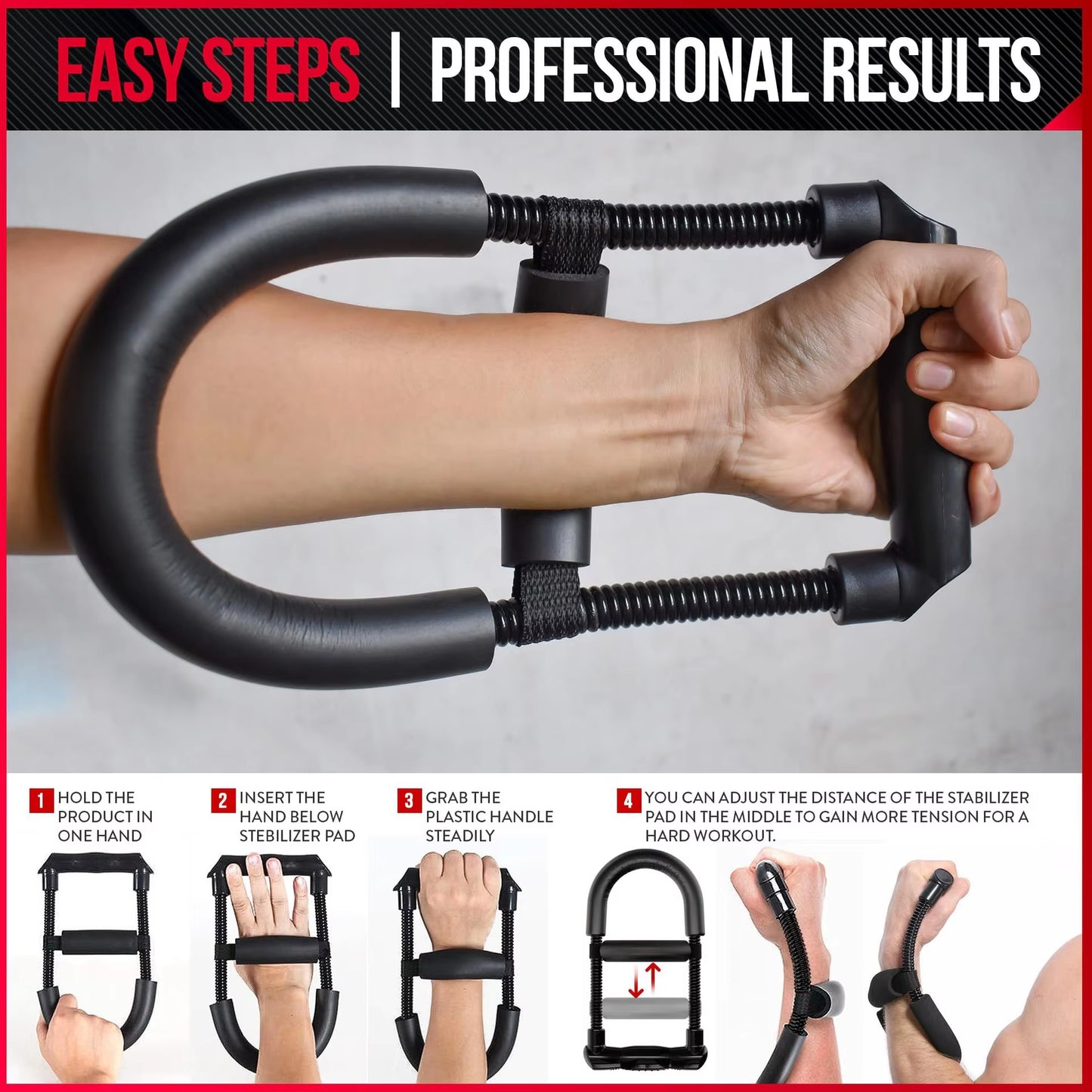 Wrist Muscles with Power Wrists Exerciser for Strength Training Arms Trainer Workout Equipments Handle Fitness Equipment