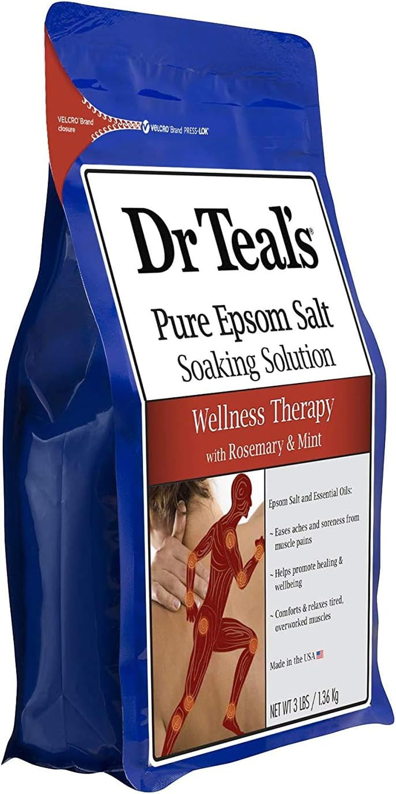 Epsom Salt Bath Combo Pack (6 Lbs Total), Soothe & Sleep with Lavender, and Wellness Therapy with Rosemary and Mint