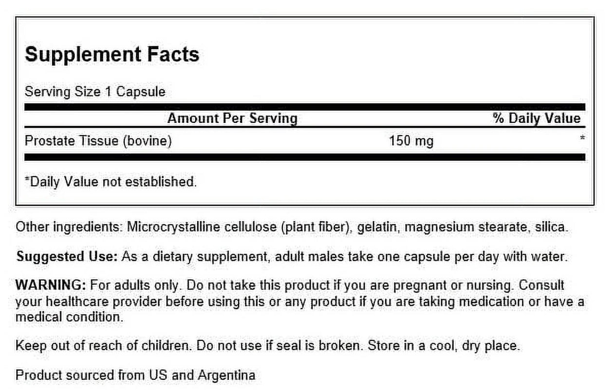 Swanson Prostate Glandular - Men'S Health 150 Mg 60 Caps 3 Pack